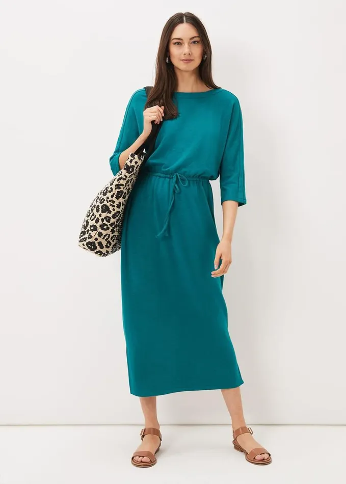 Phase Eight Belle Tie Waist Dress Peacock Women Dresses