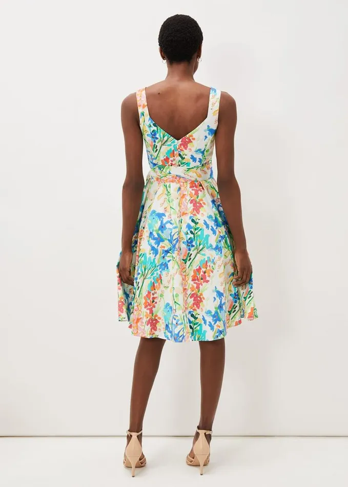 Phase Eight Blair Cotton Floral Dress Multicoloured Women Dresses