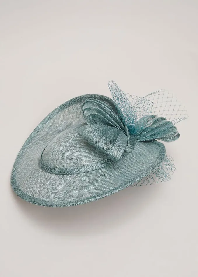 Phase Eight Bow Twist Back Disc Fascinator Light Green Women Fascinators and Hats