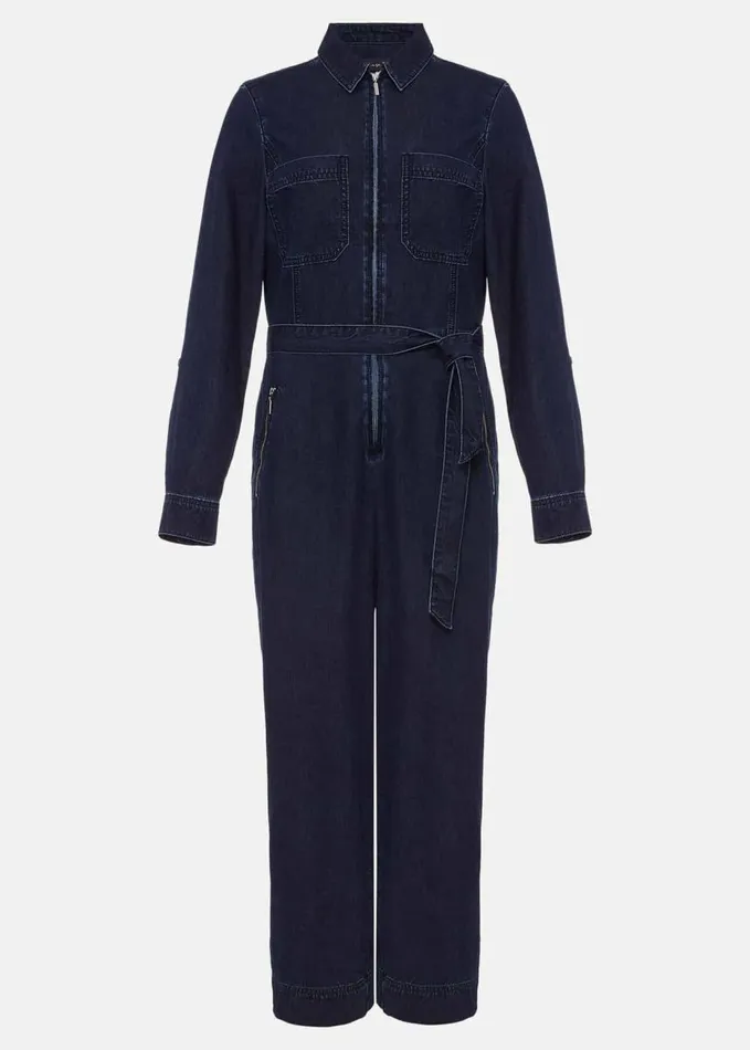 Phase Eight Cecile Denim Wide Leg Jumpsuit Denim Women Dresses