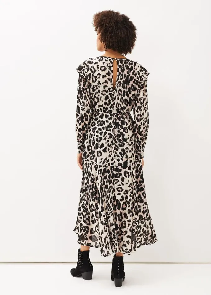 Phase Eight Chelsie Leopard Wrap Dress Multicoloured Women Dresses
