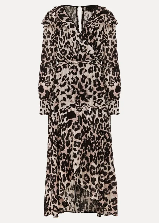 Phase Eight Chelsie Leopard Wrap Dress Multicoloured Women Dresses