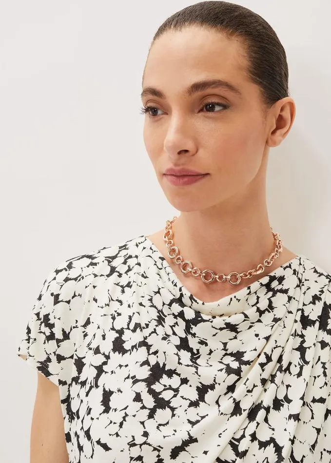Phase Eight Chunky Chain Necklace Rose Gold Women Jewellery