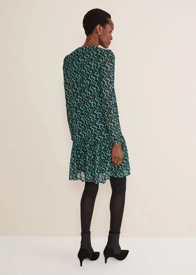 Phase Eight Dorathy Swing Mini Dress Bluegreen Women Dresses