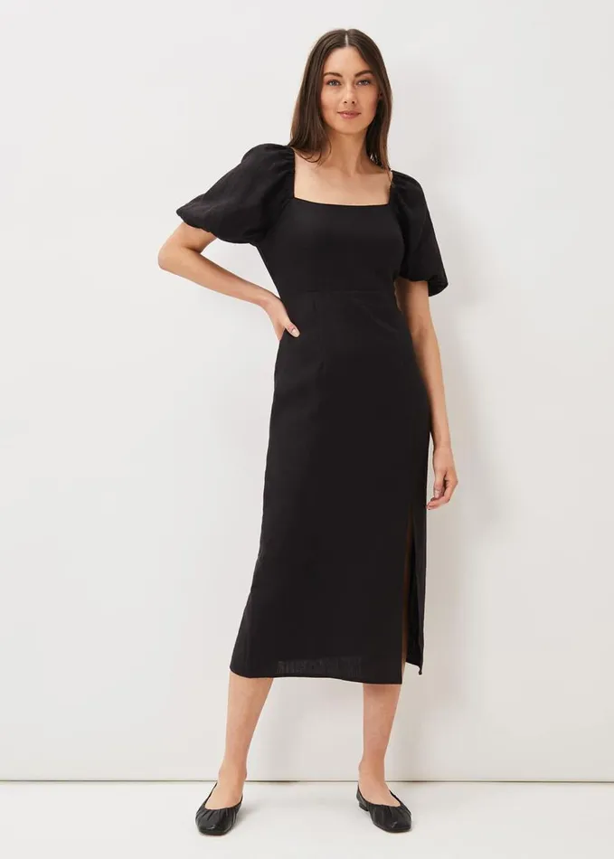 Phase Eight Elasticated Pump Black Women Flats