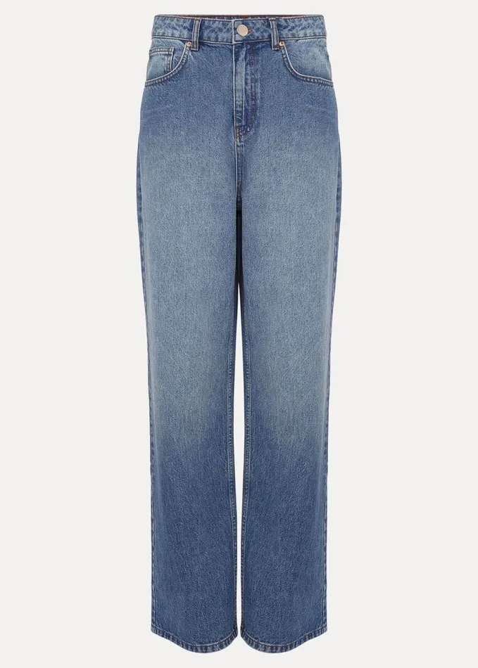 Phase Eight Eleyana Mid Wash Wide Leg Jean Mid Wash Women Trousers