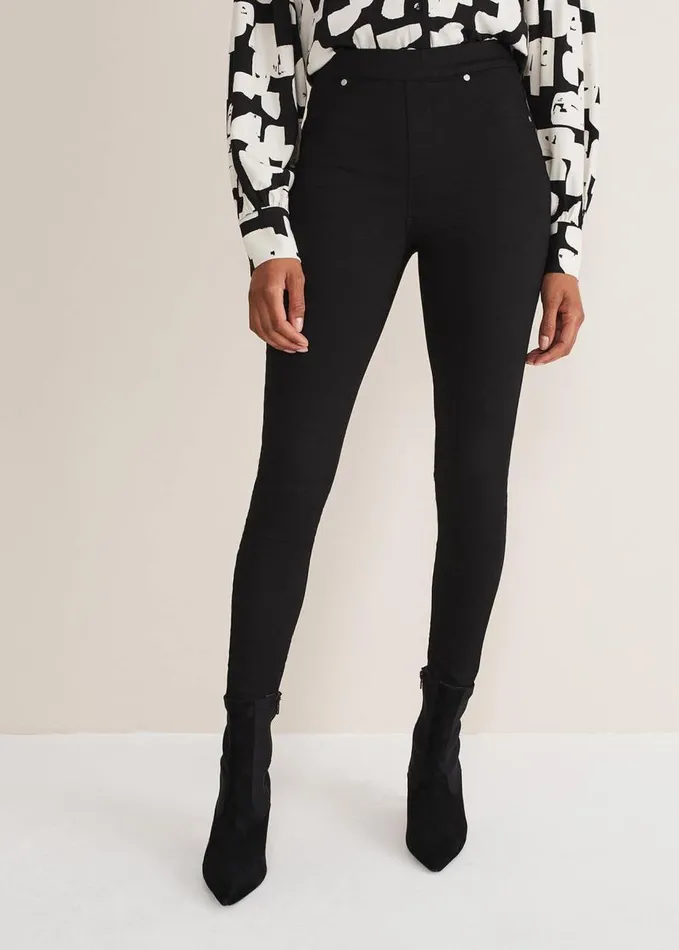 Phase Eight Eliza Jegging Long Black Women Trousers