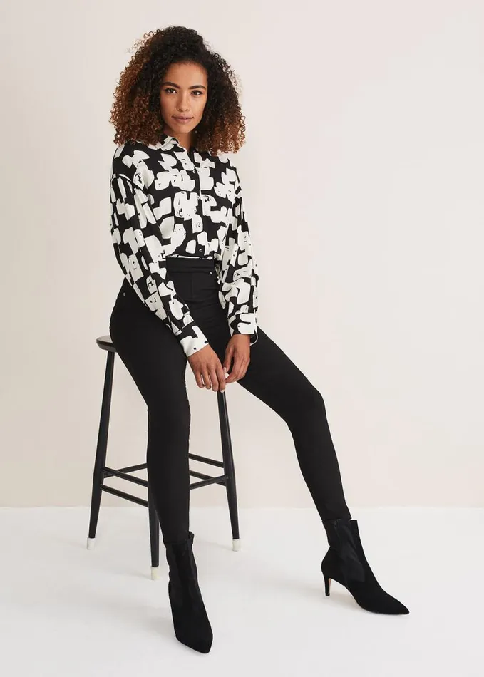 Phase Eight Eliza Jegging Long Black Women Trousers