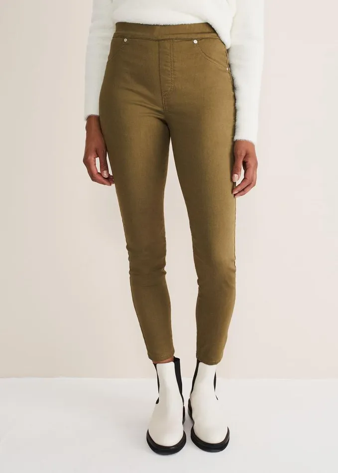 Phase Eight Eliza Jegging Long Olive Women Trousers