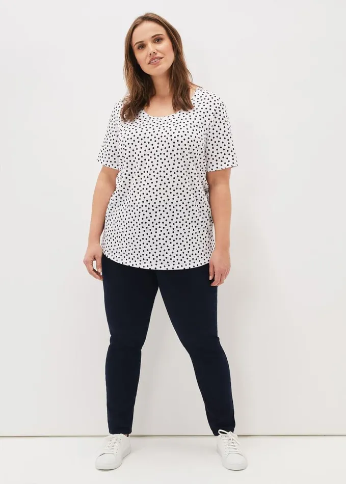 Phase Eight Elspeth Spot TShirt Whiteblack Women Tops and TShirts