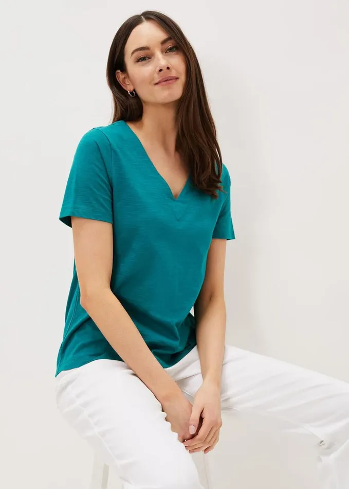 Phase Eight Elspeth VNeck Top Peacock Women Tops and TShirts