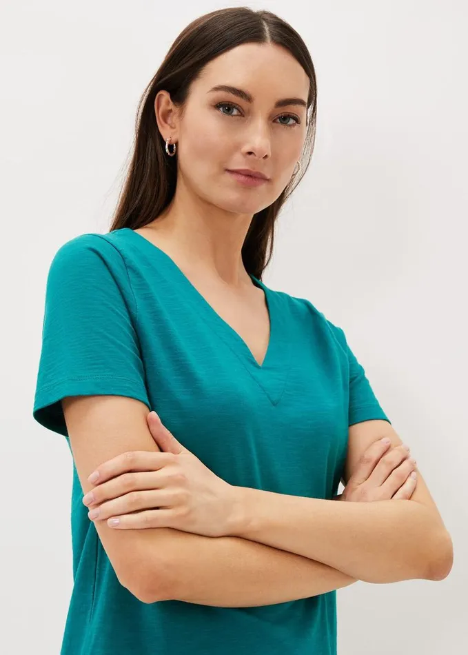 Phase Eight Elspeth VNeck Top Peacock Women Tops and TShirts