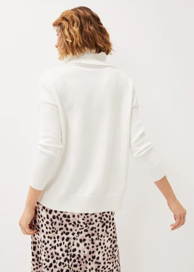 Phase Eight Etty Chunky Knit Jumper Winter White Women Knitwear