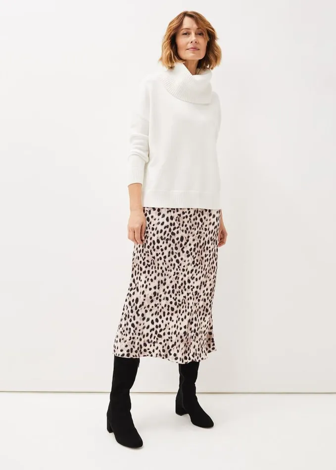 Phase Eight Etty Chunky Knit Jumper Winter White Women Knitwear