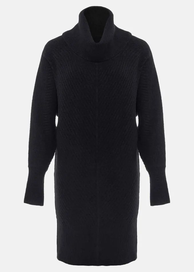 Phase Eight Fillipa Tunic Knit Dress Midnight Women Dresses