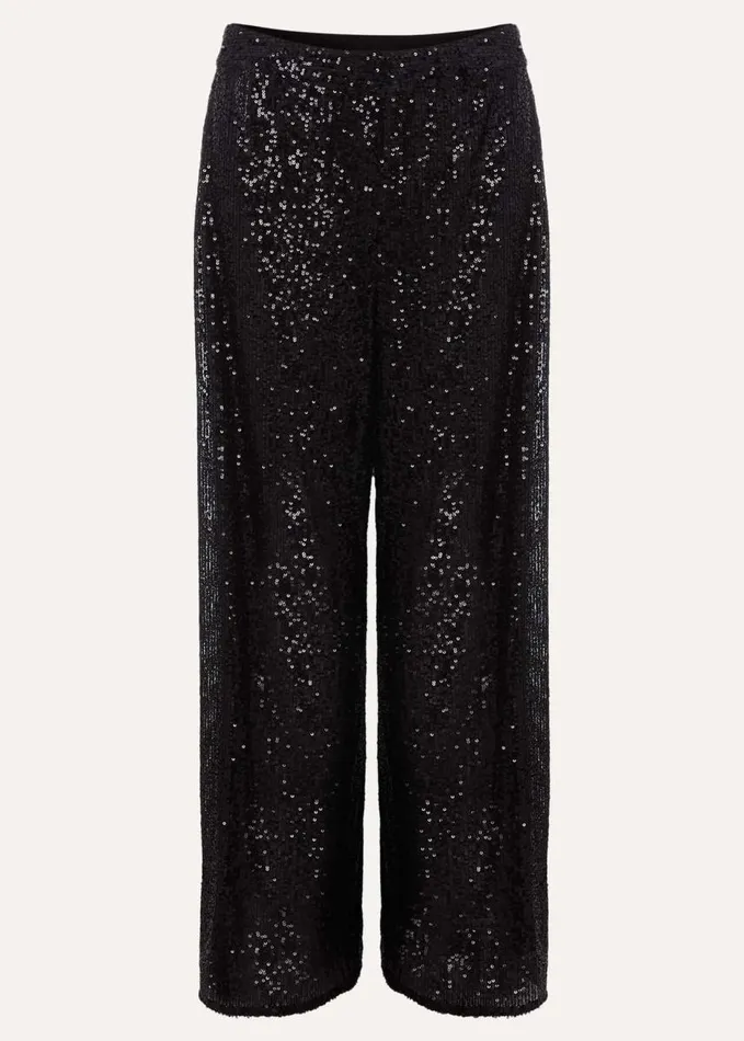 Phase Eight Florentine Sequin Trouser Black Women Trousers