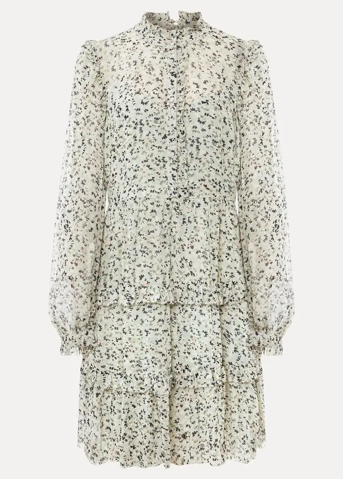 Phase Eight Harlow Floral Tiered Mini Dress Eau De Nilmulti Women Dresses