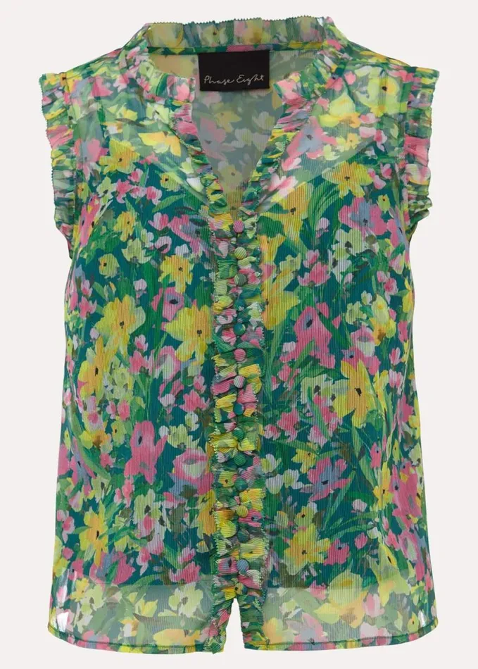 Phase Eight Heidi Printed Top Multicoloured Women Tops and TShirts
