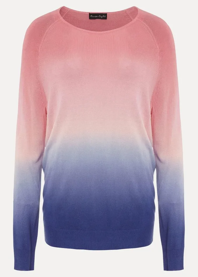 Phase Eight Helen Dip Dye Knit Bluepink Women Knitwear