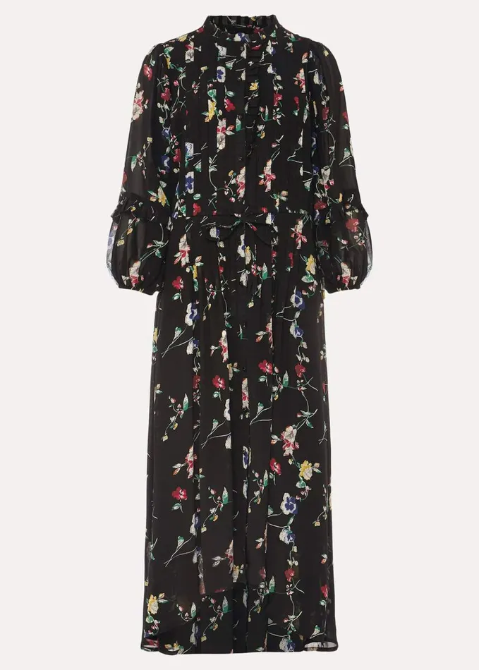 Phase Eight Imara Floral Print Midaxi Dress Blackmulti Women Dresses