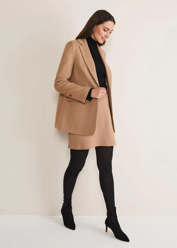 Phase Eight Isi Suit Skirt CoOrd Camel Women Skirts