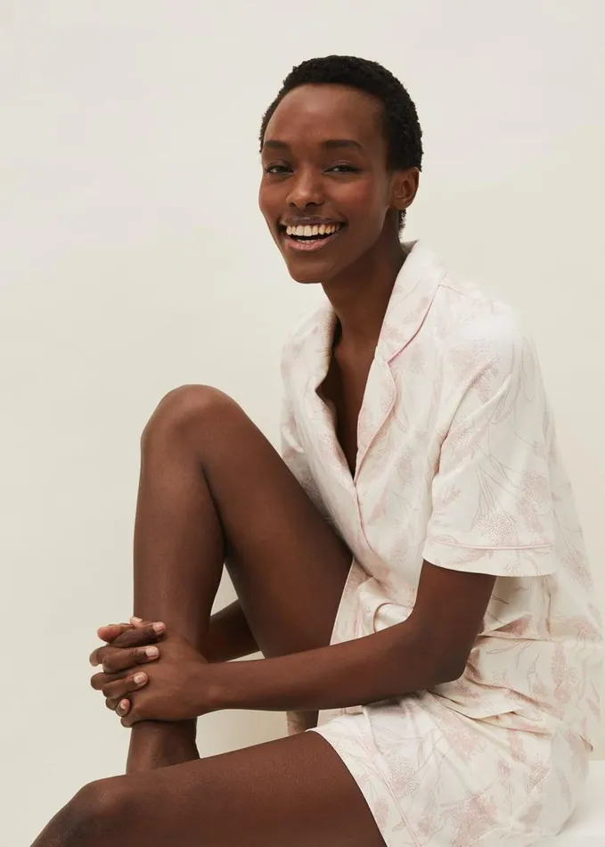 Phase Eight Itsumi Print Pyjama Set Ivory Women Shirts and Blouses