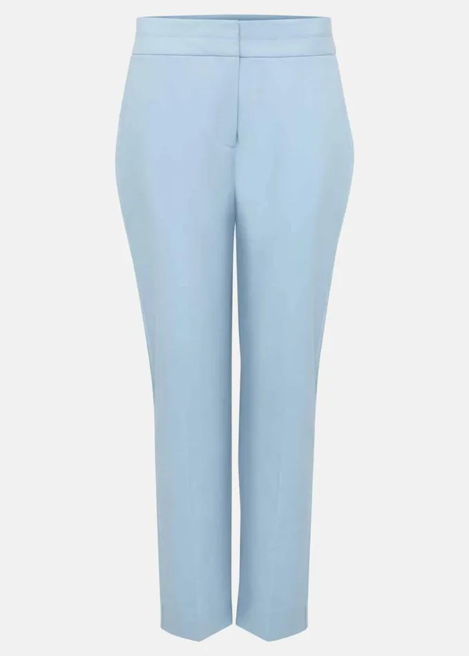 Phase Eight Julianna Cropped Straight Leg Trousers Cornflower Blue Women Trousers
