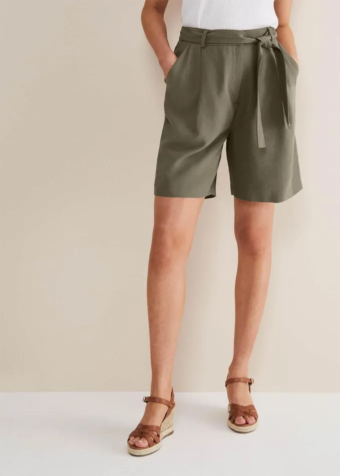 Phase Eight Leonar CoOrd Short Khaki Women Trousers