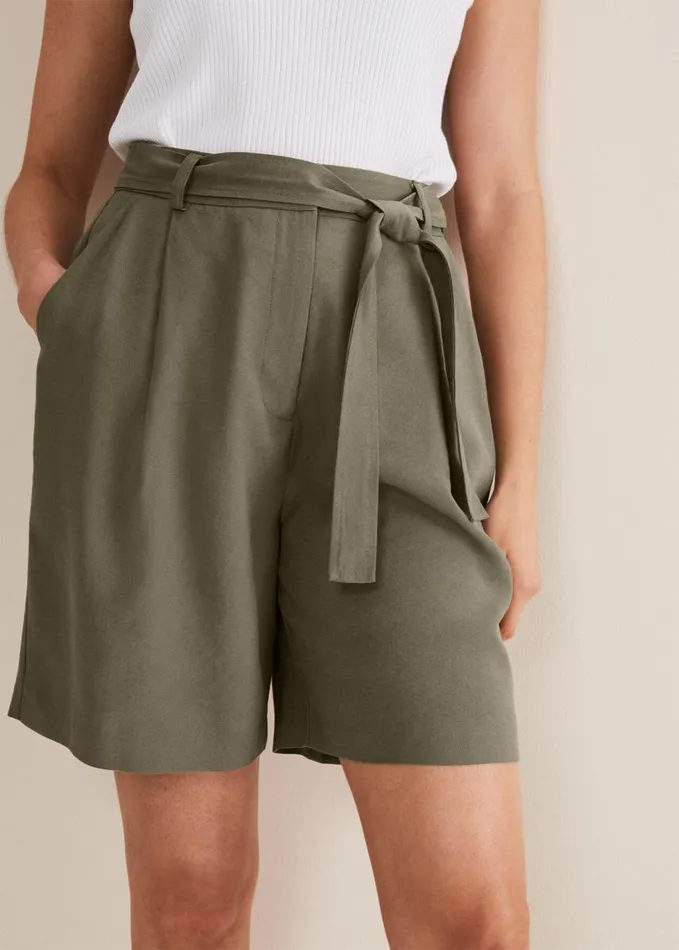 Phase Eight Leonar CoOrd Short Khaki Women Trousers