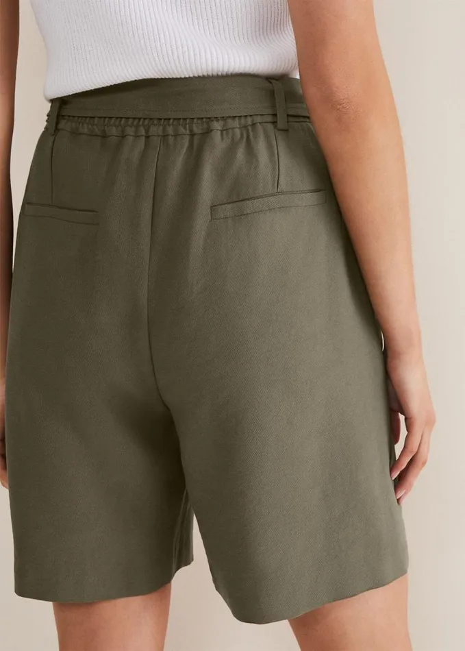 Phase Eight Leonar CoOrd Short Khaki Women Trousers