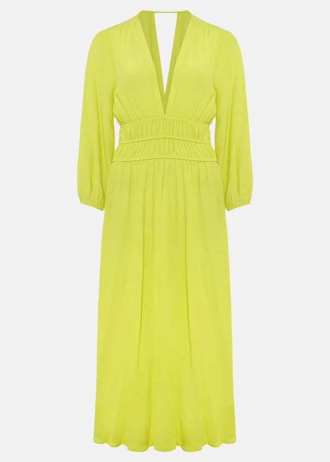 Phase Eight Lina Lime Midi Dress Lime Women Dresses