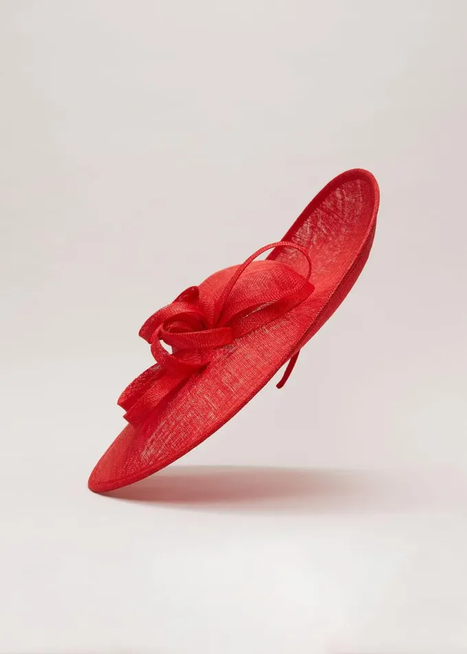 Phase Eight Loop Detail Statement Disc Red Women Fascinators and Hats