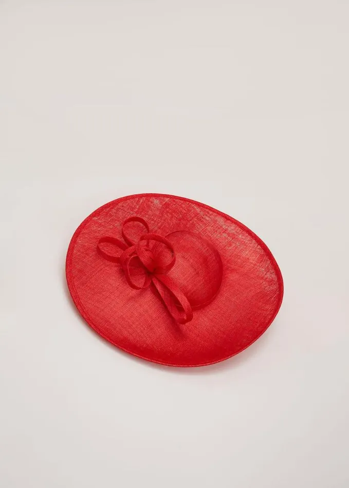 Phase Eight Loop Detail Statement Disc Red Women Fascinators and Hats
