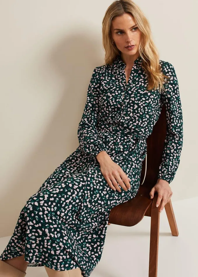 Phase Eight Loretta Midi Dress Green Multi Women Dresses