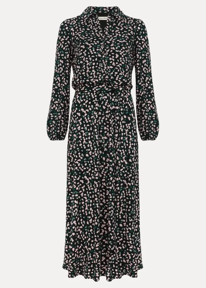Phase Eight Loretta Midi Dress Green Multi Women Dresses