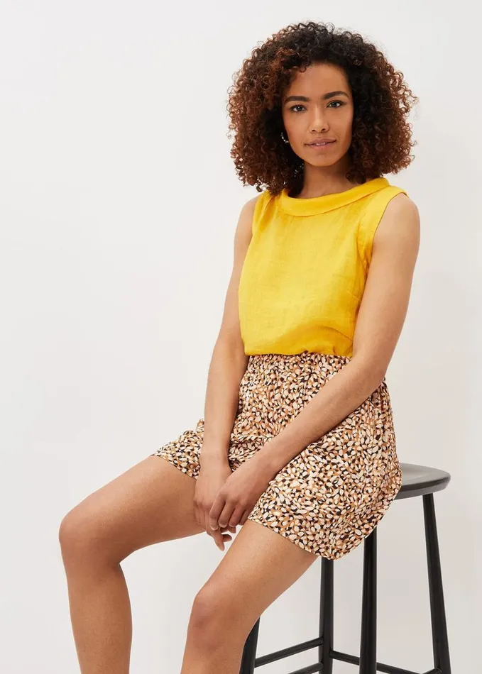 Phase Eight Lorha Almond Printed Shorts Multicoloured Women Trousers