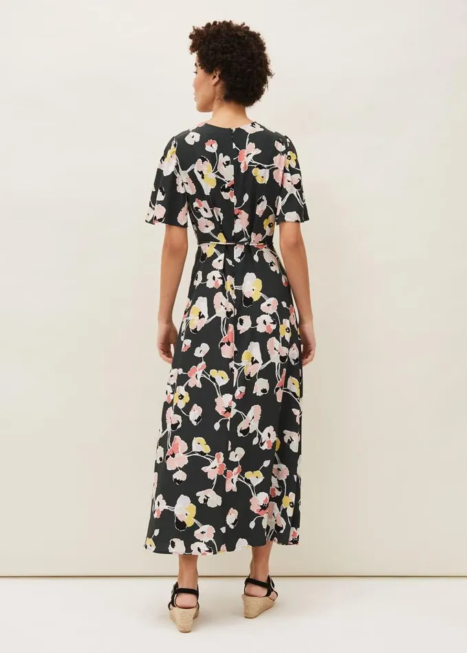 Phase Eight Malala Floral Midi Dress Green Multi Women Dresses