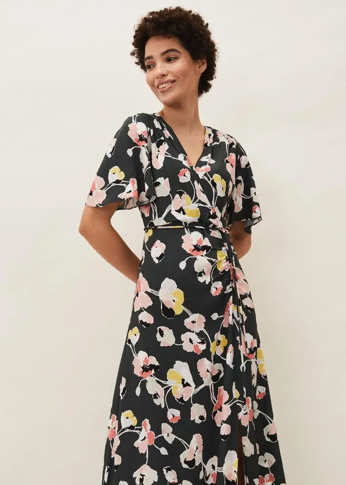 Phase Eight Malala Floral Midi Dress Green Multi Women Dresses