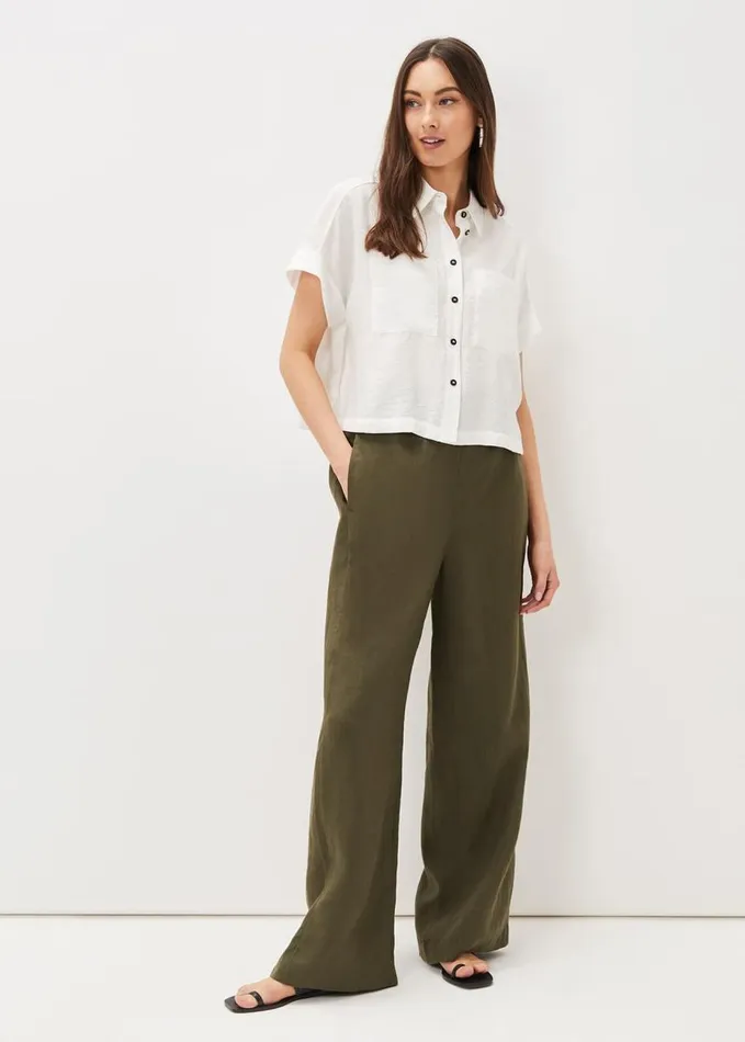 Phase Eight Mia Short Sleeve Shirt White Women Shirts and Blouses