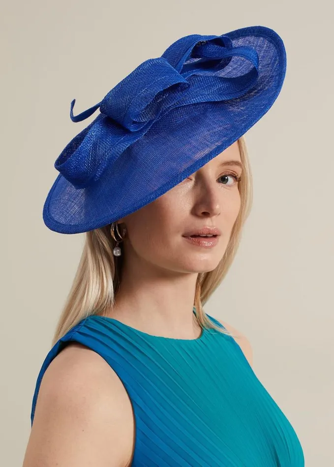 Phase Eight Midi Double Twist Disc Fascinator Cobalt Women Fascinators and Hats