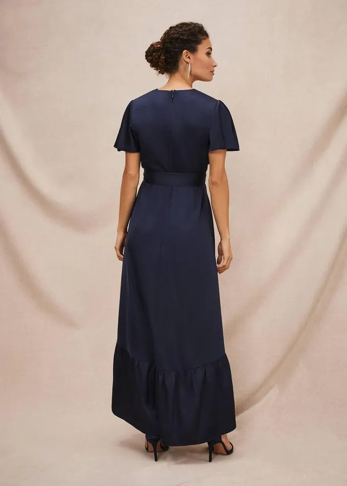 Phase Eight Nancie Eclipse Hem Dress Navy Women Dresses