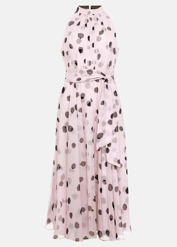 Phase Eight Naomi Spot Chiffon Dress Multicoloured Women Dresses