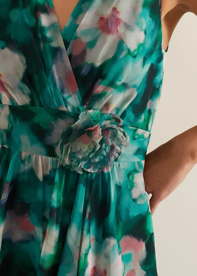 Phase Eight Nora Chiffon Floral Wrap Dress Multicoloured Women Dresses
