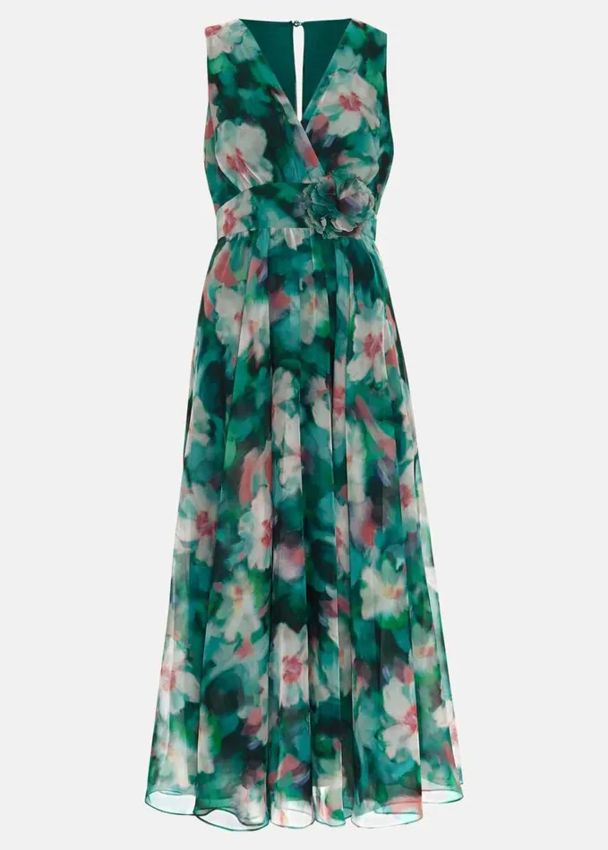 Phase Eight Nora Chiffon Floral Wrap Dress Multicoloured Women Dresses
