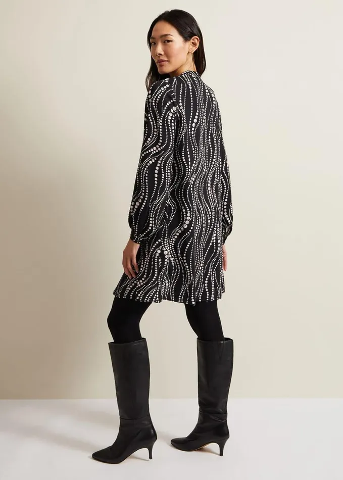 Phase Eight Patsy Pearl Swing Mini Dress Blackivory Women Dresses