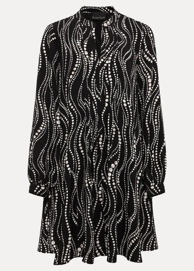 Phase Eight Patsy Pearl Swing Mini Dress Blackivory Women Dresses