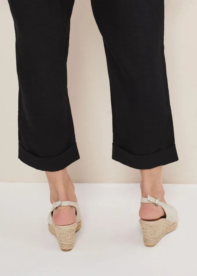 Phase Eight Peeptoe Slingback Espadrilles Metallic Women Heels