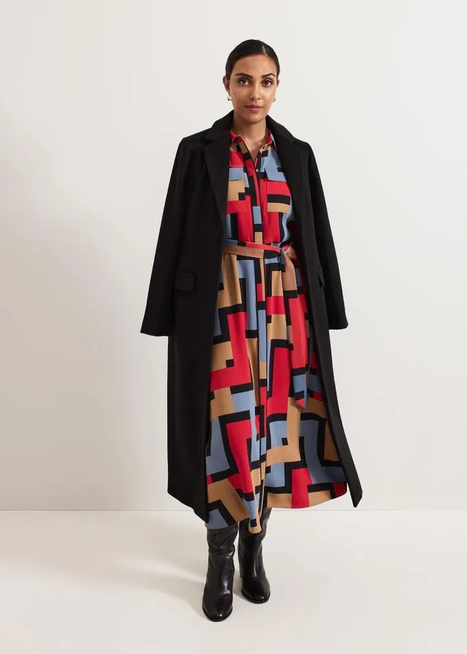 Phase Eight Petite Amita Geo Shirt Dress Multicoloured Women Dresses