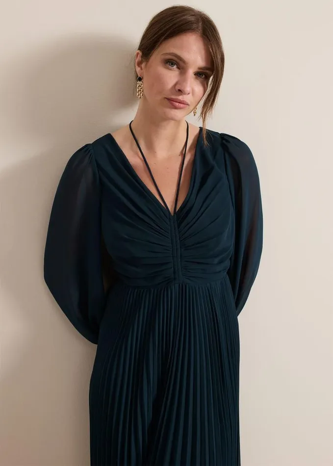 Phase Eight Petite Kindra Teal Midi Dress Teal Women Dresses