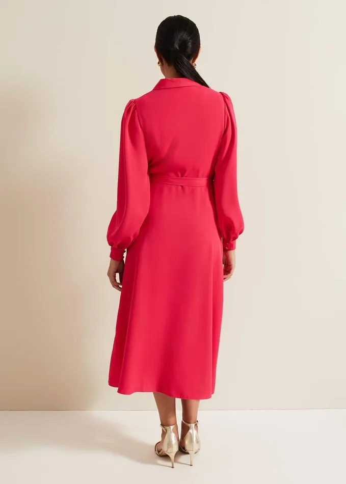 Phase Eight Petite Philippa Wrap Dress Pink Women Dresses